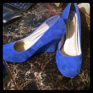 Royal blue heels
